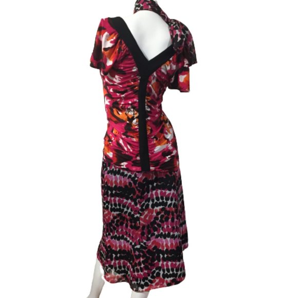 Suit Studio Size 10P Pink  Floral Skirt - Picture 3 of 13